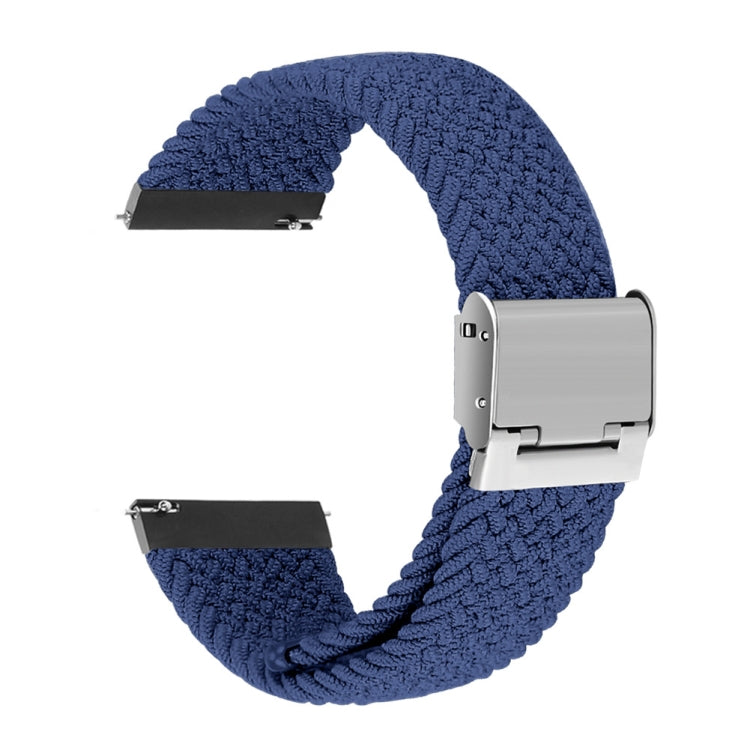 For Huawei Watch 4 / 4 Pro Nylon Braided Metal Buckle Watch Band(Dark Blue) - Watch Bands by PMC TechLife | Online Shopping South Africa | PMC TechLife