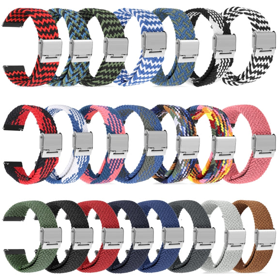 For Huawei Watch 4 / 4 Pro Nylon Braided Metal Buckle Watch Band(Dark Blue)