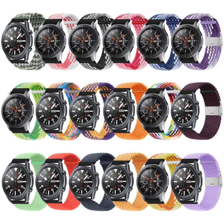 For Huawei Watch 4 / 4 Pro Nylon Braided Metal Buckle Watch Band(Dark Blue)