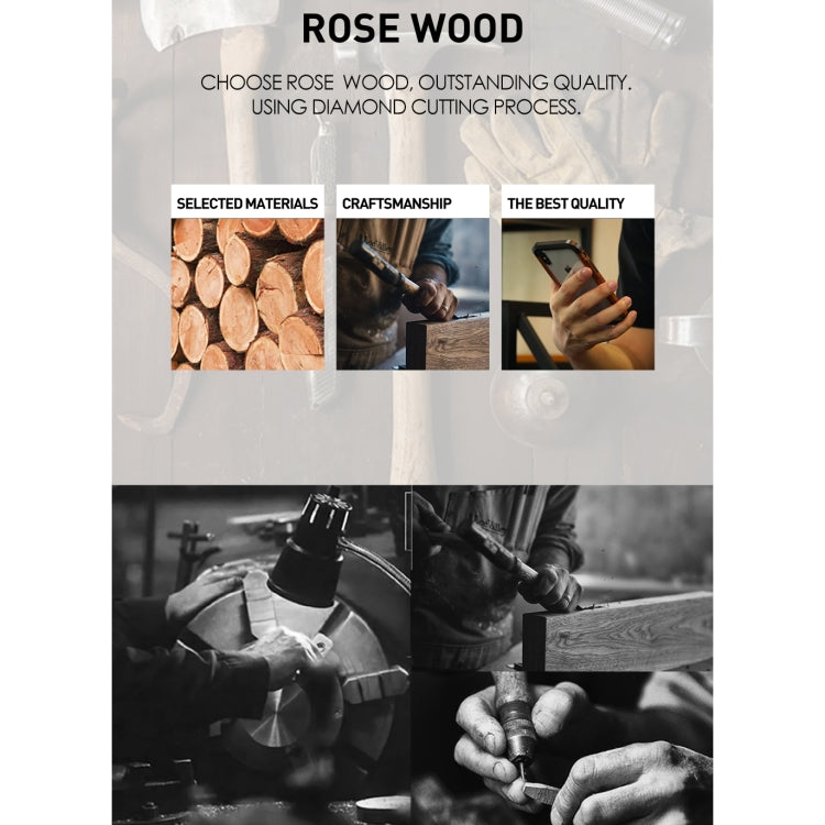 For iPhone 11 R-JUST Metal + Wood Frame Protective Case - iPhone 11 Cases by R-JUST | Online Shopping South Africa | PMC TechLife | Buy Now Pay Later Mobicred