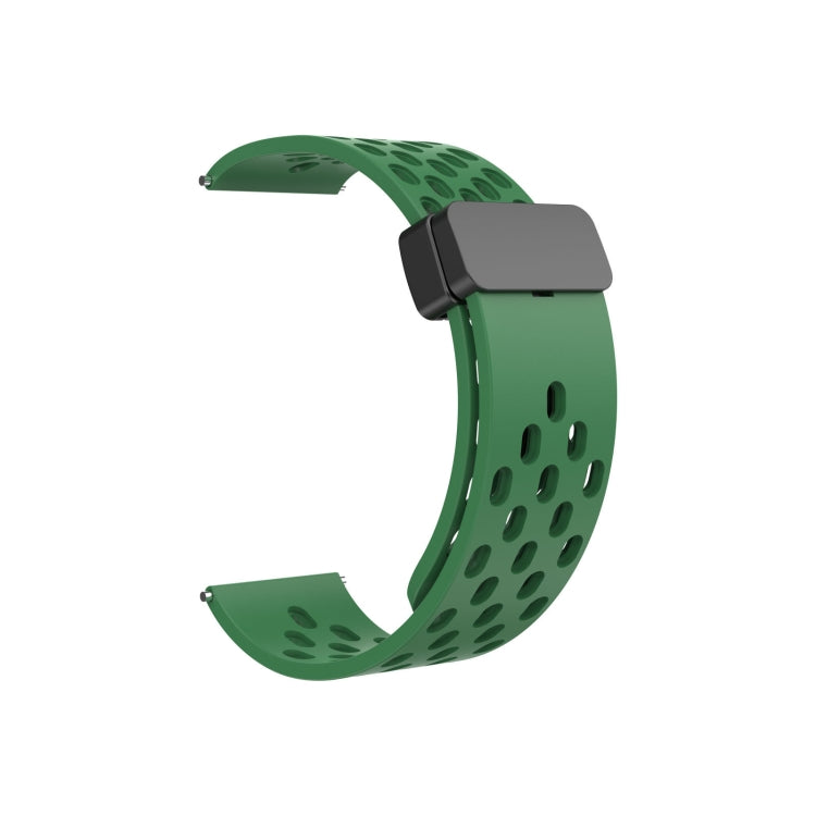 For Huawei Watch 4 / 4 Pro Magnetic Clasp Silicone Watch Band(Alfalfa Grass) - Watch Bands by PMC TechLife | Online Shopping South Africa | PMC TechLife