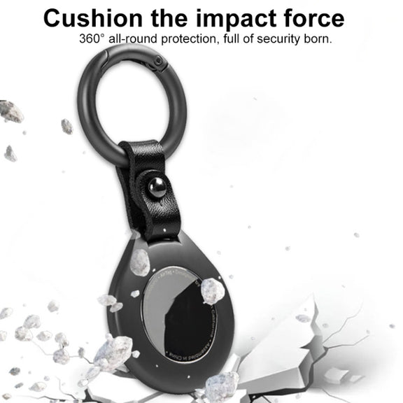 Anti-lost Tracker Positioning Alloy Protective Case For AirTag(Black)
