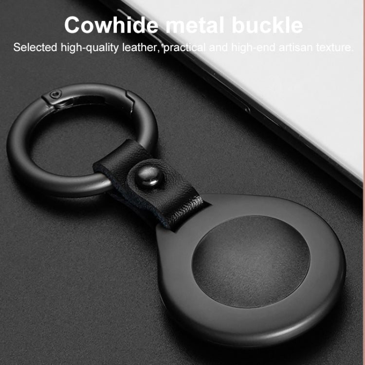 Anti-lost Tracker Positioning Alloy Protective Case For AirTag(White)