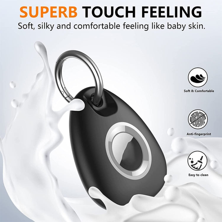 2pcs Waterproof Anti-drop Anti-lost Tracker Positioning TPU Protective Case for AirTag(Black) - Other by PMc TechLife | Online Shopping South Africa | PMc TechLife | Buy Now Pay Later Mobicred