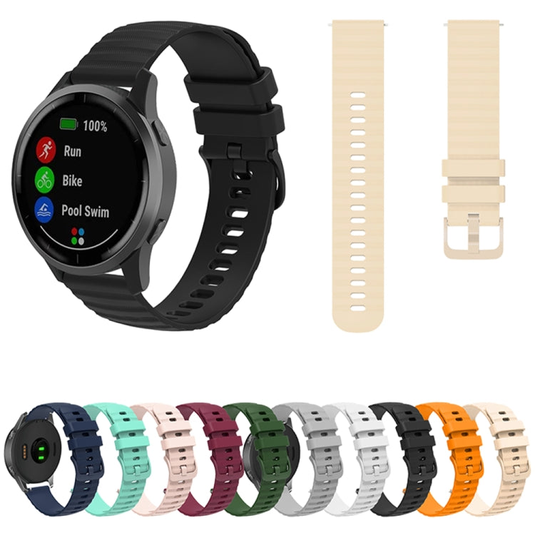 For Huawei Watch 4 / 4 Pro Wavy Dot Pattern Solid Color Silicone Watch Band(Yellow) - Watch Bands by PMC TechLife | Online Shopping South Africa | PMC TechLife