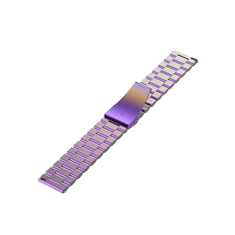 For Huawei Watch 4 / 4 Pro Three Bead Stainless Steel Watch Band(Colorful) - Watch Bands by PMC TechLife | Online Shopping South Africa | PMC TechLife