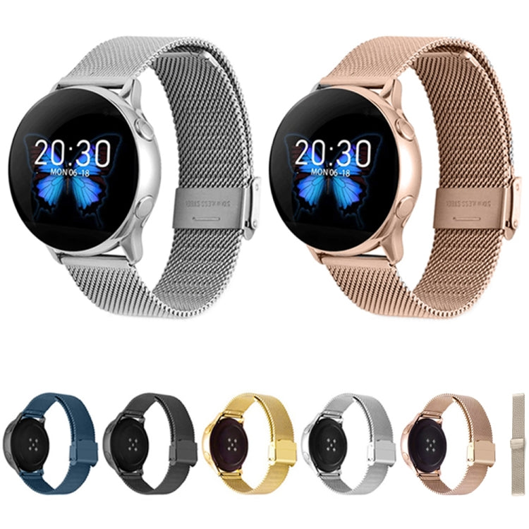 For Huawei Watch 4 / 4 Pro Milan Steel Mesh Double Buckle Watch Band(Black) - Watch Bands by PMC TechLife | Online Shopping South Africa | PMC TechLife | Buy Now Pay Later Mobicred