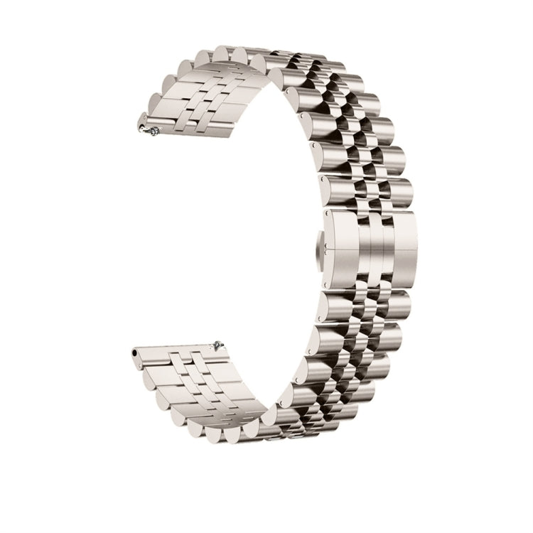 For Huawei Watch 4 / 4 Pro Five Bead Stainless Steel Watch Band(Starlight Color) - Watch Bands by PMC TechLife | Online Shopping South Africa | PMC TechLife