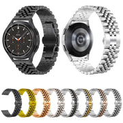 For Huawei Watch 4 / 4 Pro Five Bead Stainless Steel Watch Band(Starlight Color)