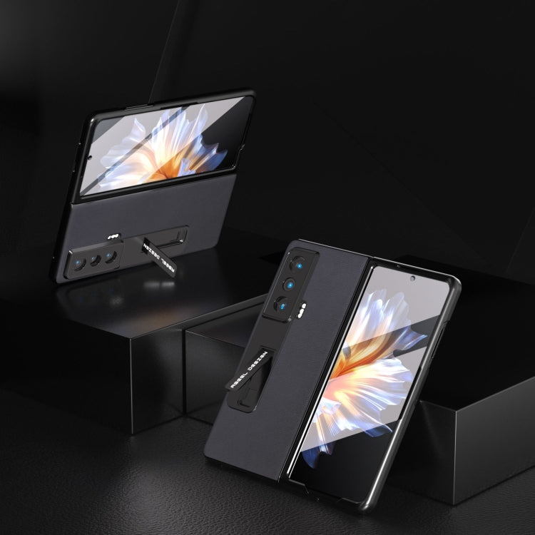 For Honor Magic Vs ABEEL Haze Texture PU Phone Case(Black) - Honor Cases by PMC TechLife | Online Shopping South Africa | PMC TechLife | Buy Now Pay Later Mobicred