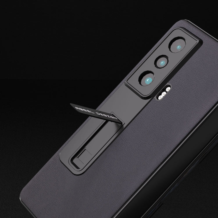 For Honor Magic Vs ABEEL Haze Texture PU Phone Case(Black) - Honor Cases by PMC TechLife | Online Shopping South Africa | PMC TechLife | Buy Now Pay Later Mobicred