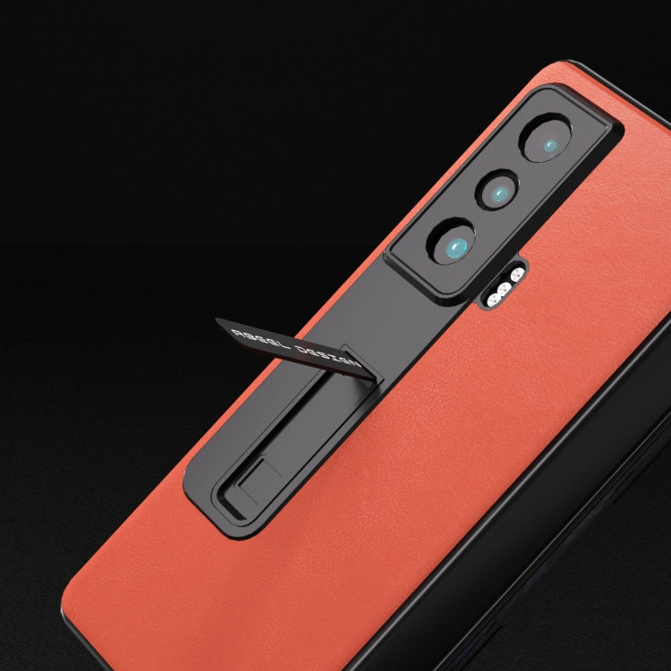 For Honor Magic Vs ABEEL Haze Texture PU Phone Case(Red) - Honor Cases by PMC TechLife | Online Shopping South Africa | PMC TechLife | Buy Now Pay Later Mobicred