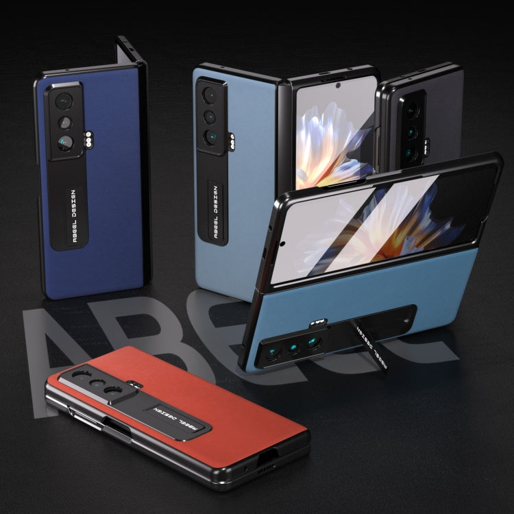 For Honor Magic Vs ABEEL Haze Texture PU Phone Case(Sky Blue) - Honor Cases by PMC TechLife | Online Shopping South Africa | PMC TechLife | Buy Now Pay Later Mobicred