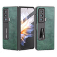 For Honor Magic Vs ABEEL Dual Color Lichi Texture PU Phone Case(Green) - Honor Cases by PMC TechLife | Online Shopping South Africa | PMC TechLife | Buy Now Pay Later Mobicred