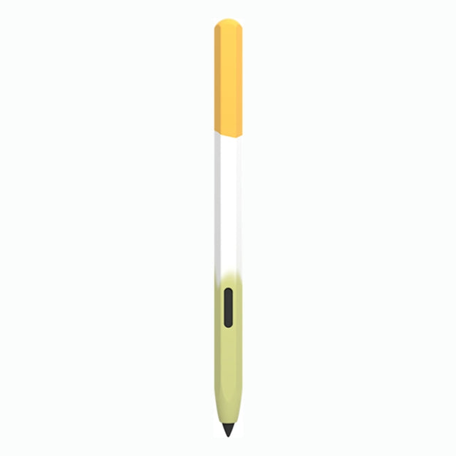 For Samsung Galaxy Tab S6 Lite LOVE MEI Rainbow Liquid Silicone Protective Pen Case(Yellow)