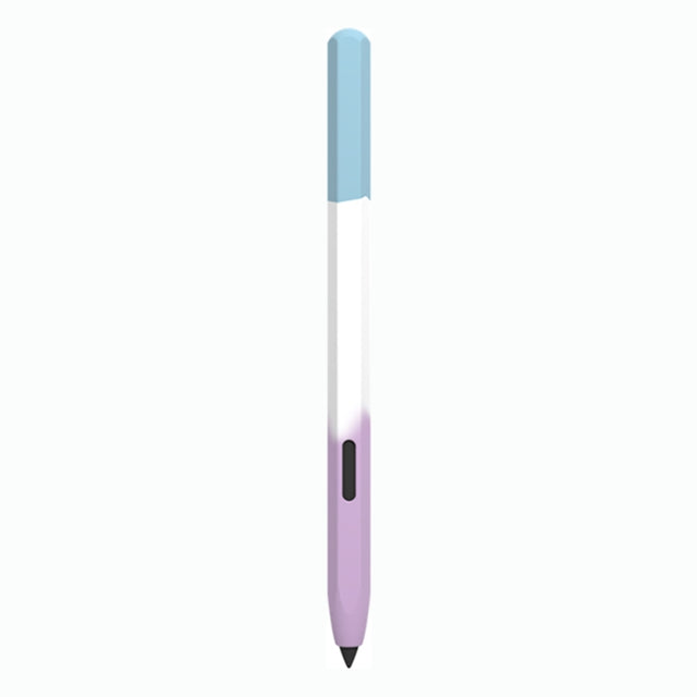For Samsung Galaxy Tab S6 Lite LOVE MEI Rainbow Liquid Silicone Protective Pen Case(Blue)