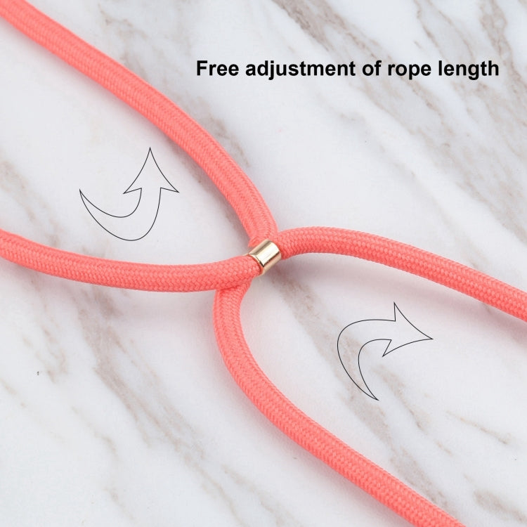 For iPhone 16 Wheat Straw TPU Shockproof Phone Case with Neck Lanyard(Red) - iPhone 16 Cases by PMC TechLife | Online Shopping South Africa | PMC TechLife | Buy Now Pay Later Mobicred