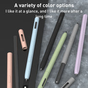 For Samsung Galaxy Tab S6 Lite LOVE MEI Frosted Leather Texture Silicone Protective Pen Case(Green)