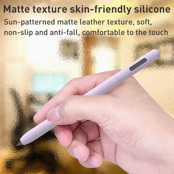 For Samsung Galaxy Tab S6 Lite LOVE MEI Frosted Leather Texture Silicone Protective Pen Case(Green)