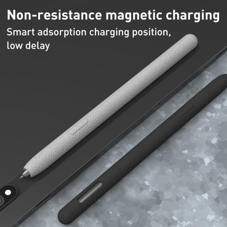 For Samsung Galaxy Tab S7 LOVE MEI Frosted Leather Texture Silicone Protective Pen Case(Green) - Pencil Accessories by LOVE MEI | Online Shopping South Africa | PMC TechLife