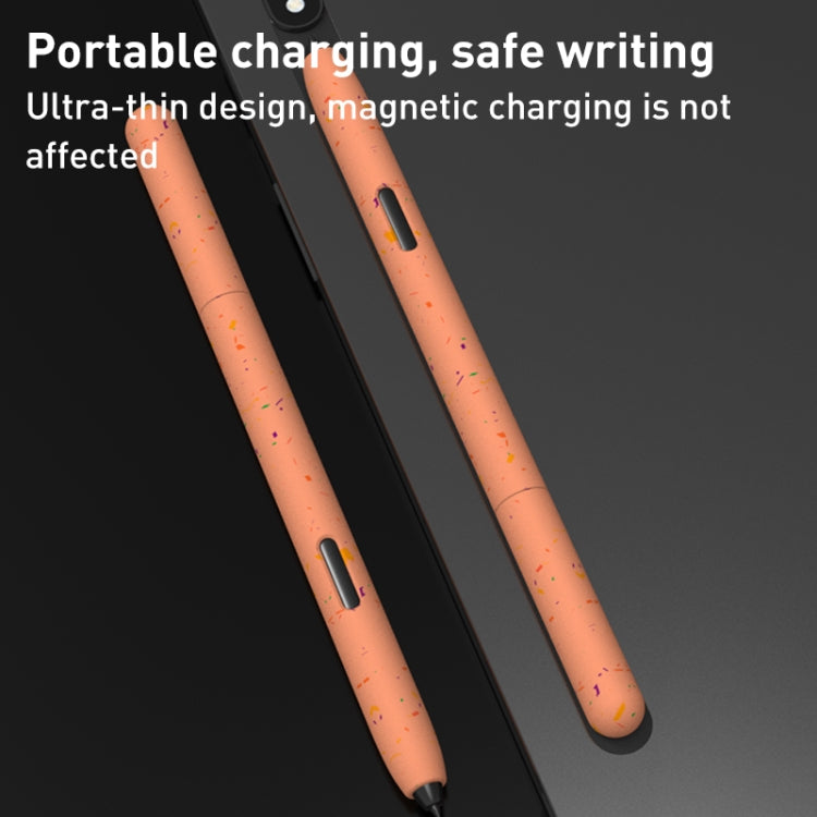 For Samsung Galaxy Tab S6 Lite LOVE MEI Luminous Silicone Protective Pen Case(Orange) - Pencil Accessories by LOVE MEI | Online Shopping South Africa | PMC TechLife