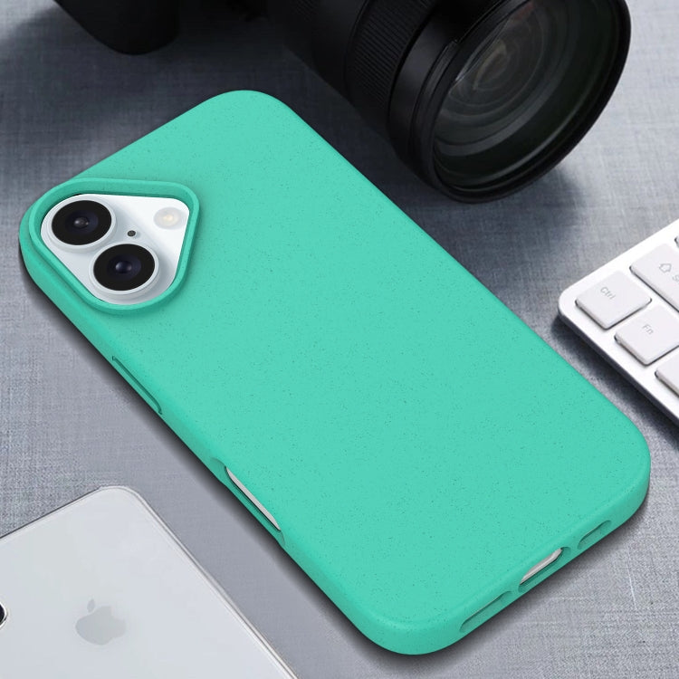 For iPhone 16 Plus Starry Series Shockproof Straw Material + TPU Protective Case(Starlight)