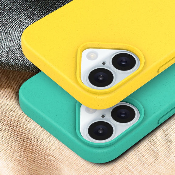 For iPhone 16 Plus Starry Series Shockproof Straw Material + TPU Protective Case(Starlight)