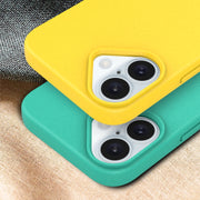 For iPhone 16 Starry Series Shockproof Straw Material + TPU Protective Case(Army Green)