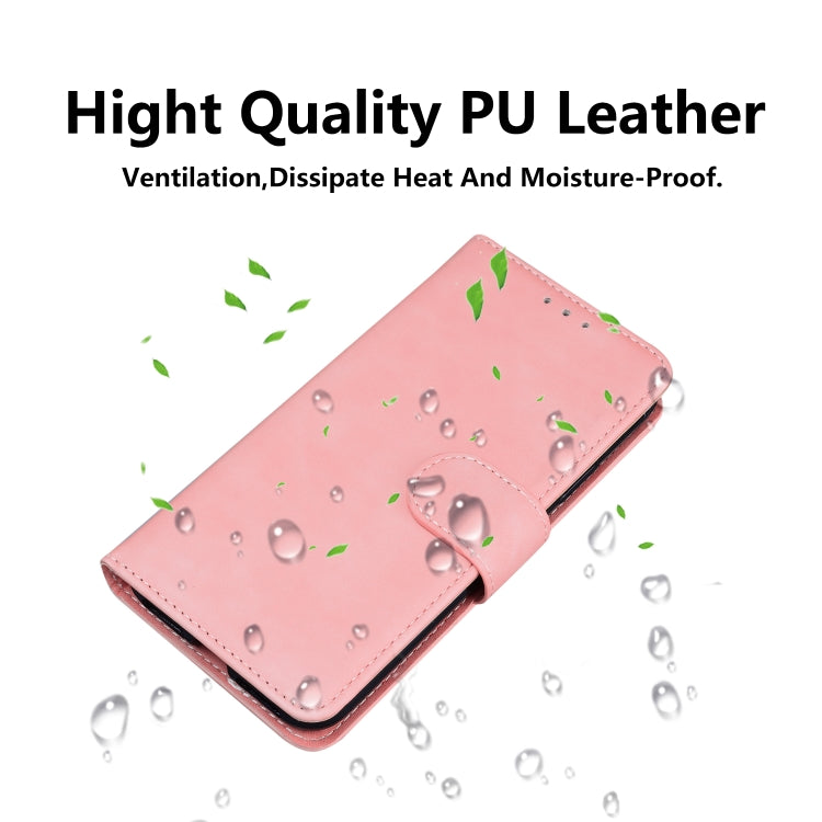 For iPhone 16 Skin Feel Pure Color Flip Leather Phone Case(Pink) - iPhone 16 Cases by PMC TechLife | Online Shopping South Africa | PMC TechLife | Buy Now Pay Later Mobicred