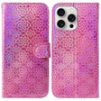 For iPhone 16 Pro Max Colorful Magnetic Buckle Leather Phone Case(Pink) - iPhone 16 Pro Max Cases by PMC TechLife | Online Shopping South Africa | PMC TechLife | Buy Now Pay Later Mobicred