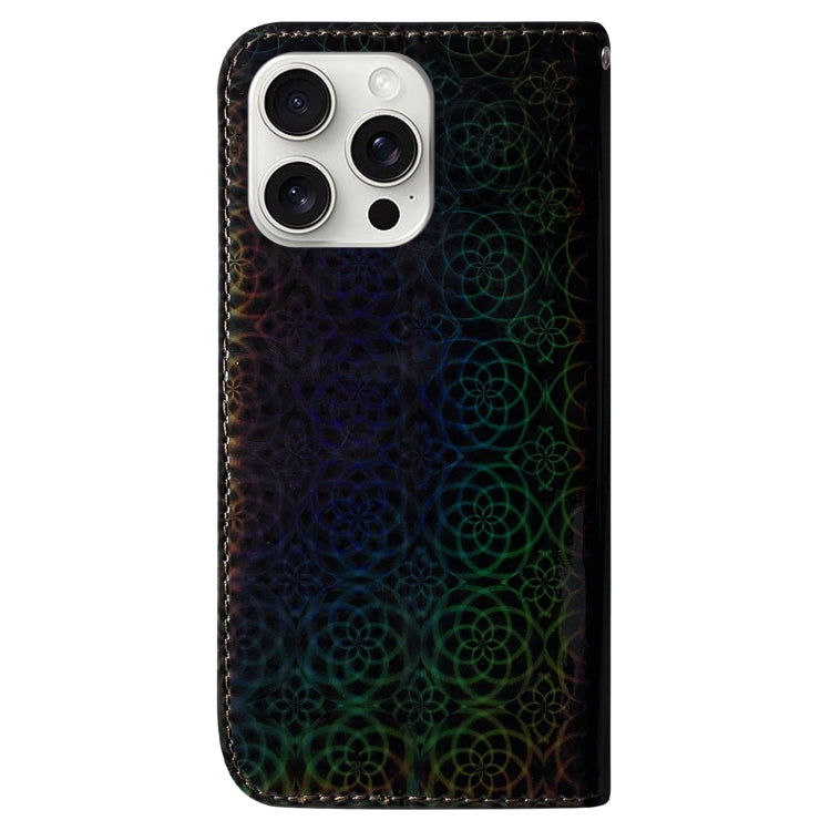 For iPhone 16 Pro Colorful Magnetic Buckle Leather Phone Case(Black) - free shipping - PMC TechLife - Order now!