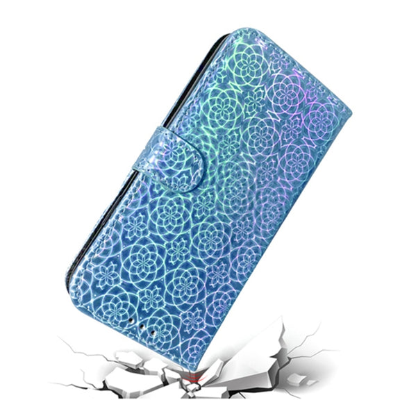 For Motorola Moto G Play 4G 2024 Colorful Magnetic Buckle Leather Phone Case(Blue)