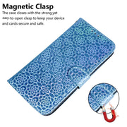 For Motorola Moto G Power 5G 2024 Colorful Magnetic Buckle Leather Phone Case(Blue)