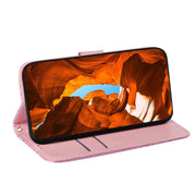 For Motorola Edge 2024 Colorful Magnetic Buckle Leather Phone Case(Pink)