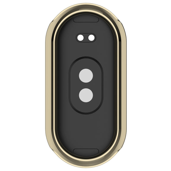 For Xiaomi Mi Band 8 Full Coverage TPU Electroplating Watch Protective Case(Light Gold)