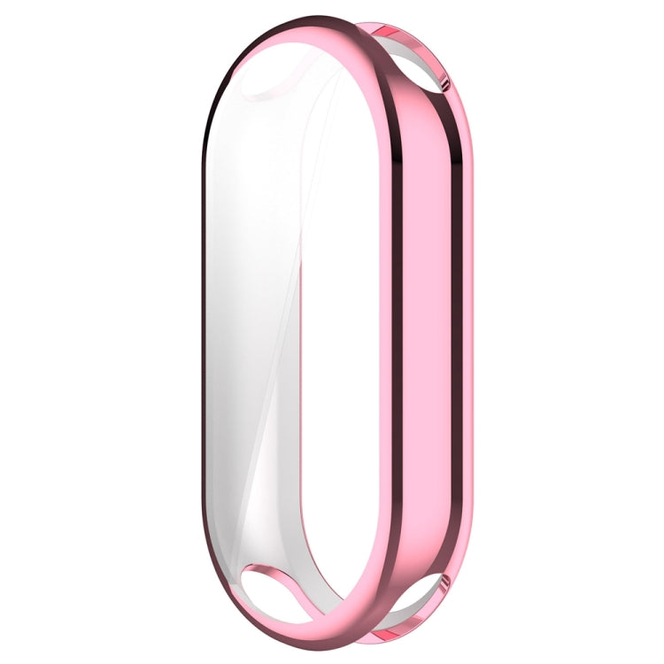 For Xiaomi Mi Band 8 / 9 Ceramic / 10 Ceramic Full Coverage TPU Electroplating Watch Protective Cover(Pink) - free shipping - PMC TechLife - Order now!