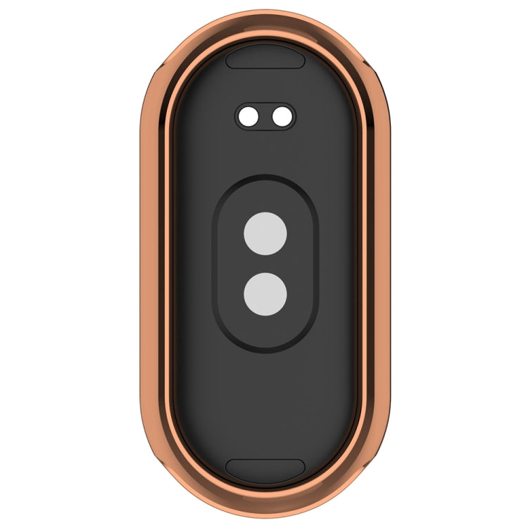 For Xiaomi Mi Band 8 Full Coverage TPU Electroplating Watch Protective Case(Rose Gold) - Watch Cases by PMC TechLife | Online Shopping South Africa | PMC TechLife