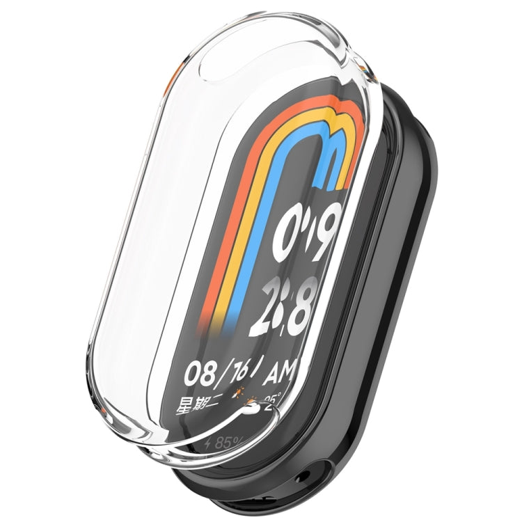 For Xiaomi Mi Band 8 Full Coverage TPU Electroplating Watch Protective Case(Transparent) - Watch Cases by PMC TechLife | Online Shopping South Africa | PMC TechLife