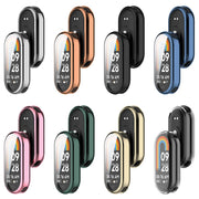 For Xiaomi Mi Band 8 Full Coverage TPU Electroplating Watch Protective Case(Light Gold)