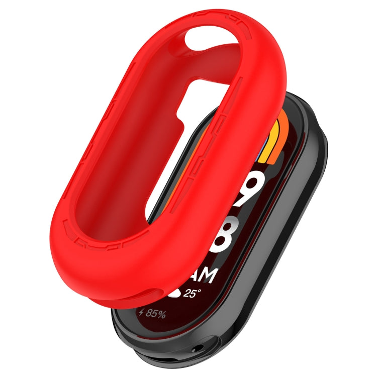 For Xiaomi Mi Band 8 Pure Color Silicone Watch Protective Case(Red) - free shipping - PMC TechLife - Order now!