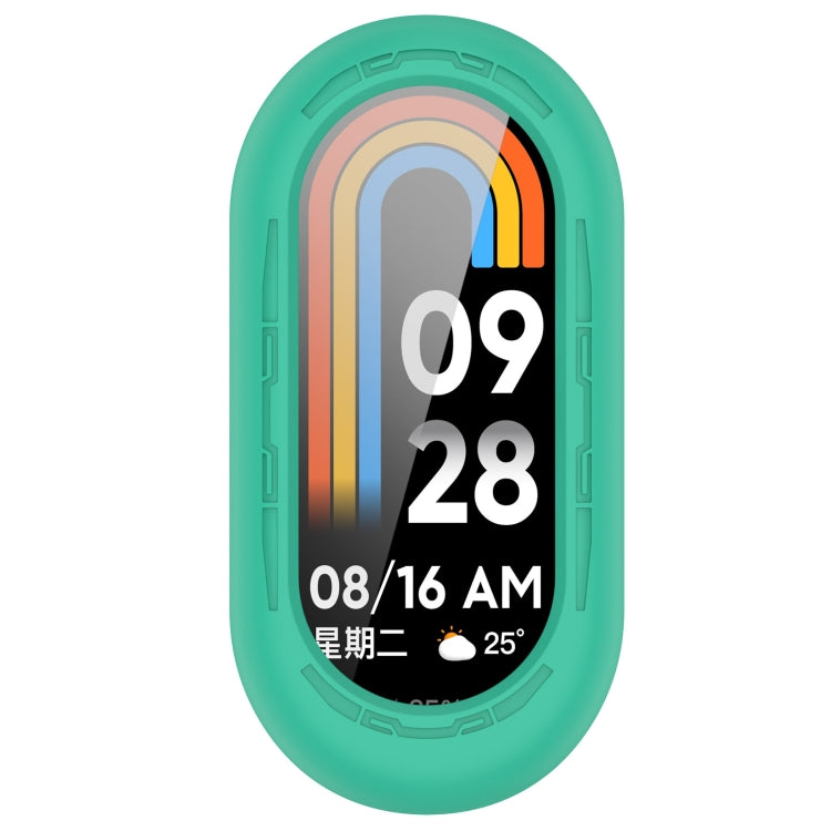 For Xiaomi Mi Band 8 Pure Color Silicone Watch Protective Case(Teal) - Watch Cases by PMC TechLife | Online Shopping South Africa | PMC TechLife