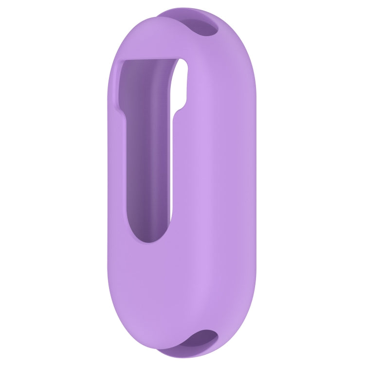 For Xiaomi Mi Band 8 Pure Color Silicone Watch Protective Case(Purple) - Watch Cases by PMC TechLife | Online Shopping South Africa | PMC TechLife