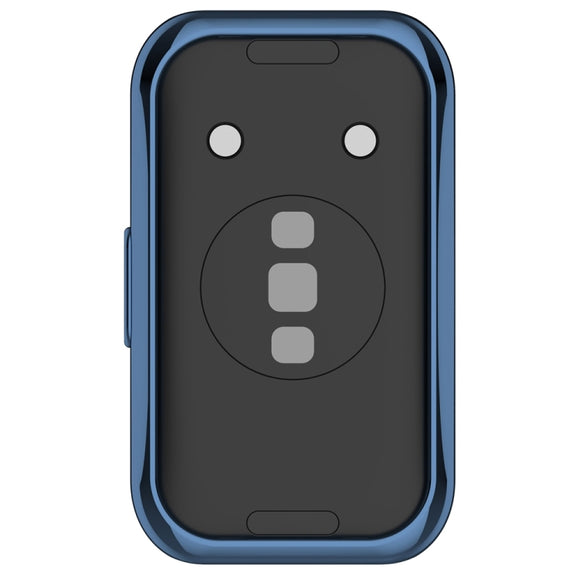 For Huawei Band 10 / 9 / 8 Full Coverage TPU Electroplating Watch Protective Case(Blue)