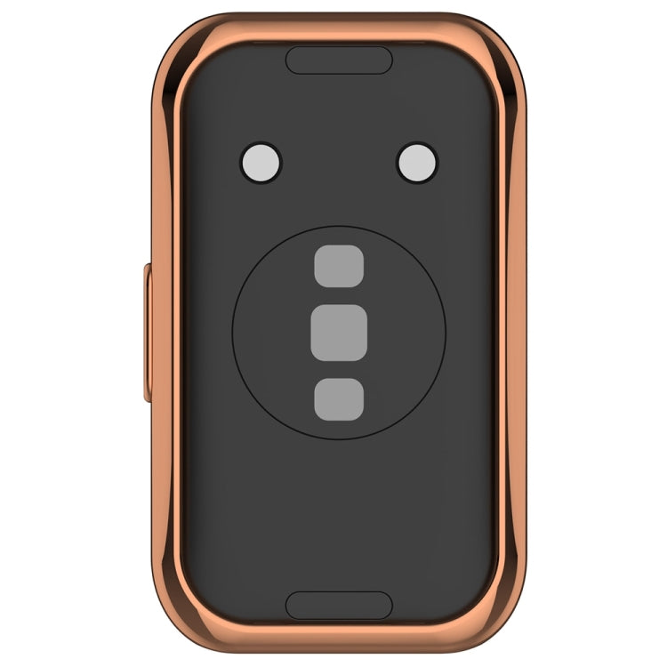 For Huawei Band 8 Full Coverage TPU Electroplating Watch Protective Case(Rose Gold) - Watch Cases by PMC TechLife | Online Shopping South Africa | PMC TechLife