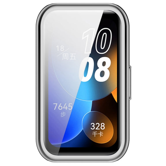 For Huawei Band 10 / 9 / 8 Full Coverage TPU Electroplating Watch Protective Case(Silver)