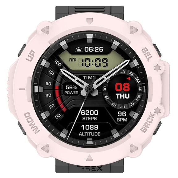 For Amazfit T-Rex Ultra Armor Hollow Watch Protective Case(Light Pink)