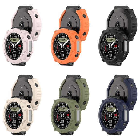 For Amazfit T-Rex Ultra Armor Hollow Watch Protective Case(Green)