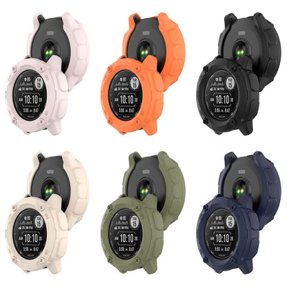 For Garmin Instinct 2X Armor Hollow Watch Protective Case(Black) - Watch Cases by PMC Jewellery | Online Shopping South Africa | PMC Jewellery | Buy Now Pay Later Mobicred