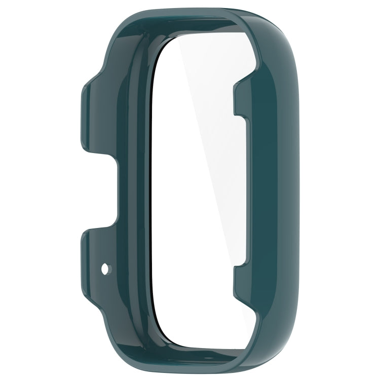 For Redmi Watch 3 Lite PC + Tempered Film Integrated Watch Protective Case(Pine Green)