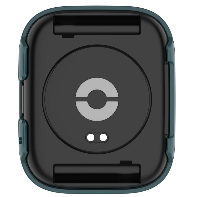 For Redmi Watch 3 Lite PC + Tempered Film Integrated Watch Protective Case(Pine Green) - Watch Cases by PMC TechLife | Online Shopping South Africa | PMC TechLife | Buy Now Pay Later Mobicred